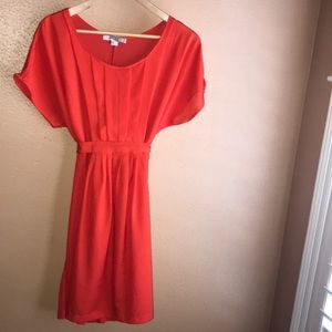 Orange tie dress